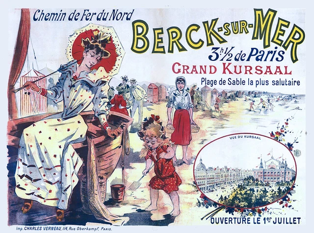 CPA Le Crotoy Affiche des Chemins de Fer du Nord - ANTIQU'ART