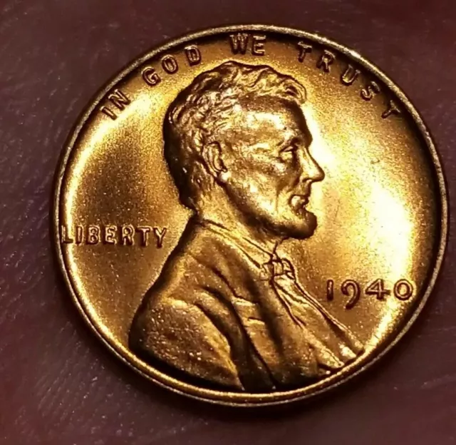 1940-P Lincoln Wheat Penny Cent - Gem Bu Red Unc