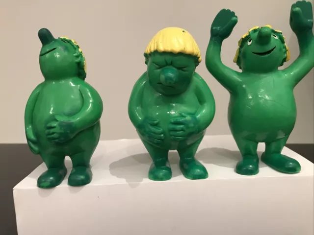 3 große grüne Apotheker-Männchen / Werbefigur