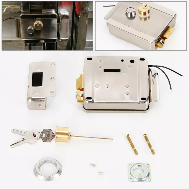 Cerradura de puerta de control eléctrico de EE. UU. para sistema de seguridad de entrada de acceso de intercomunicador de timbre