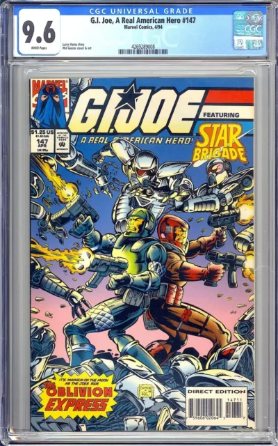 G.I. JOE A REAL AMERICAN HERO #147 - CGC 9.6 marvel 1994 rare LOW print run