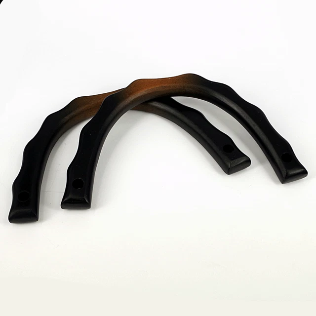 Dark Brown Bag Handles, Pair of , Shaped making bags Craft , Sewing BH5
