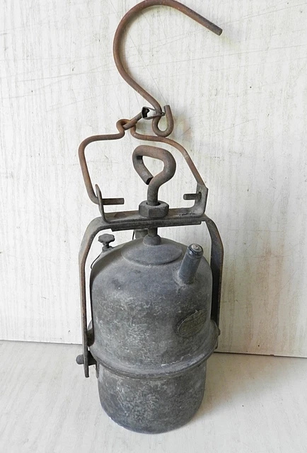 Ancienne Lampe à Acétylène De Mineur - Collection - Occasion