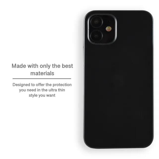 Ultradünne [0,1 mm] iPhone 12 Mini, Pro & Max Hülle | Matt Slim Hartlicht Abdeckung 2