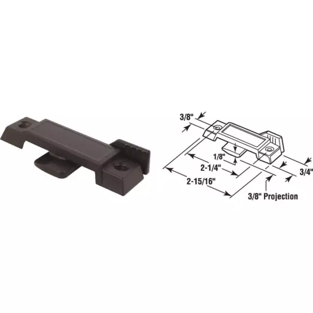 Prime-Line Bronze Latch Sliding Window Sash Lock F 2596 PRIME-LINE F 2596