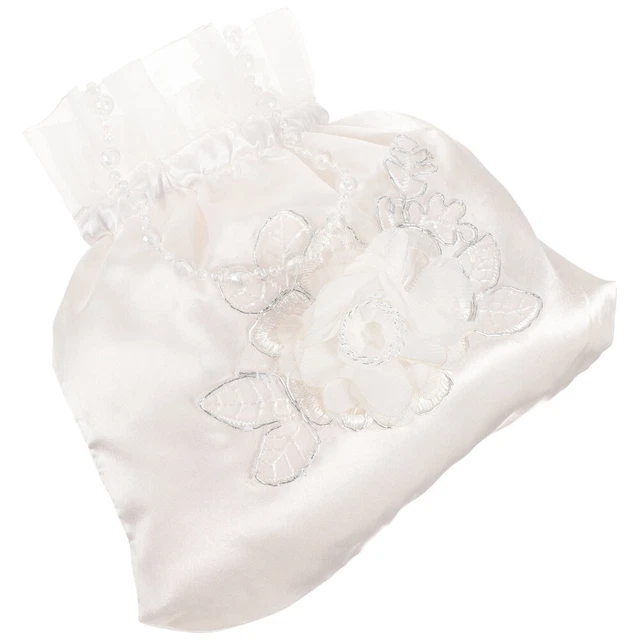 Borsa in tessuto sposa fiori damigella d'onore denaro decorativo matrimonio borse caramelle