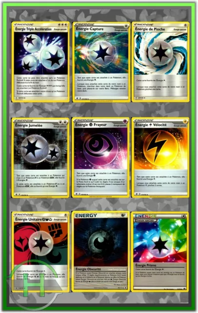 Lot de 9 x NRJ SP Cartes Pokemon Neuves Françaises - Energies Spéciales