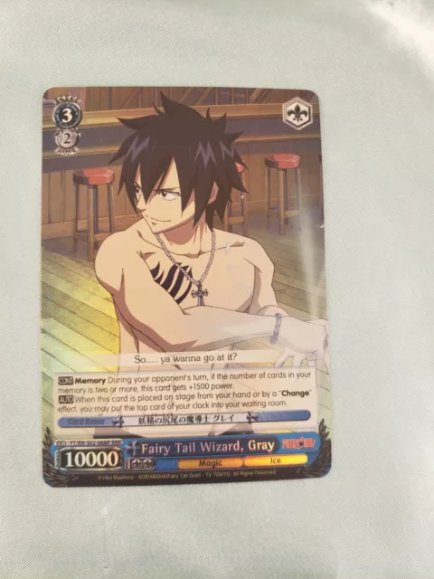 WeiB (Weiss) Schwarz Card Fairy Tail Dragon Force Natsu RR