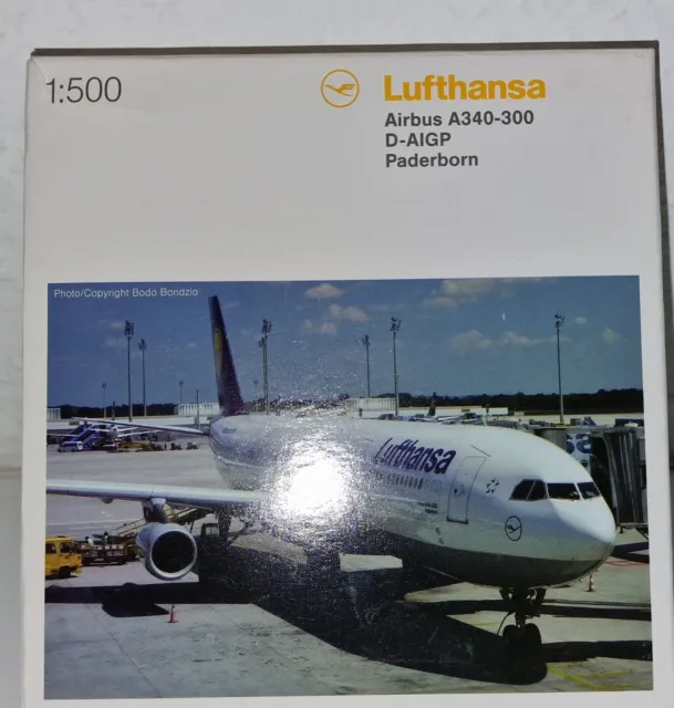 Herpa 1:500 Lufthansa A340-300 "Paderborn " ✈️💜