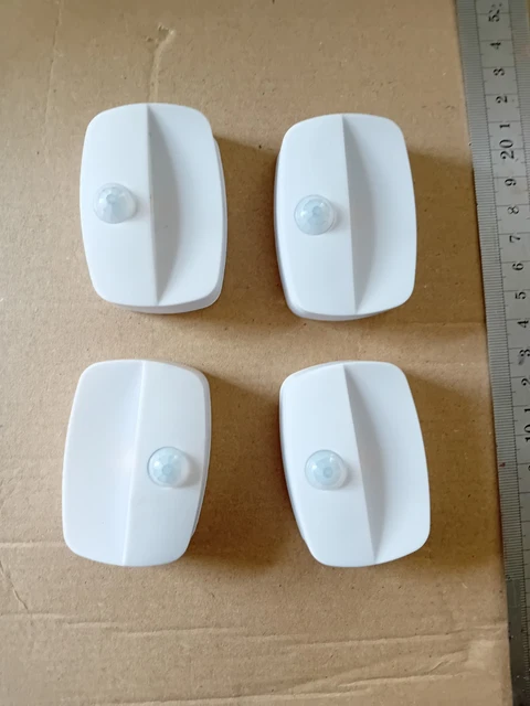 4 BATTERY OPERATED 8cm LED mini motion sensor lights £1.17 - PicClick UK