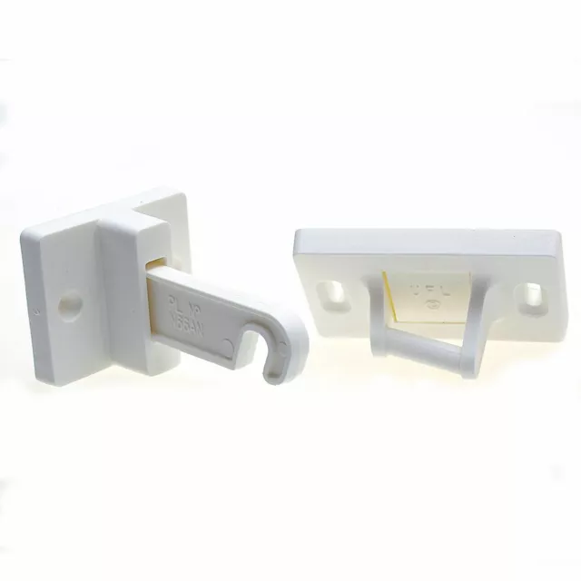 WHITE HOOK LEVER DOOR RETAINER CATCH DOOR STOP STATIC CARAVAN UFL PL No N66AN