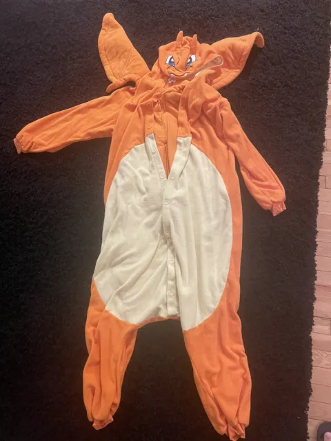 Charizard Deluxe XL Adult Costume Pokemon Halloween Fancy Dress Pajamas
