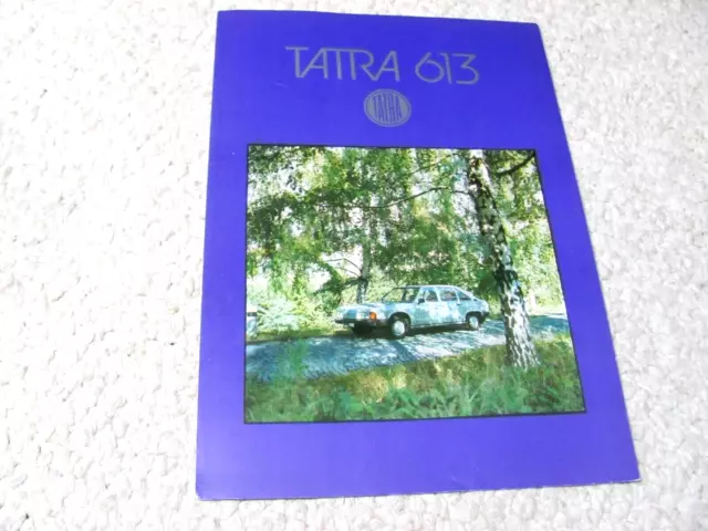 1980's TATRA 613 (CSSR) SALES BROCHURE..