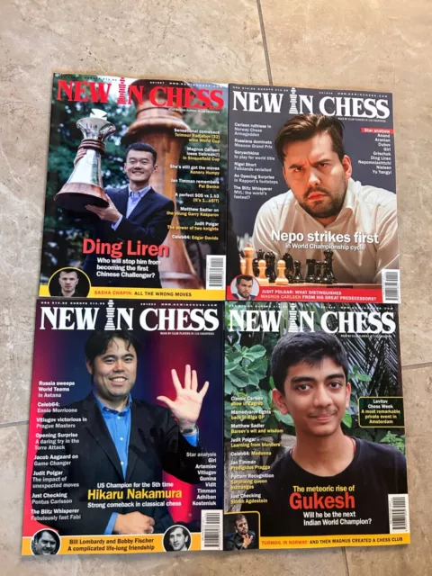 New in Chess Magazines 2018-19 Magnus Carlsen Gukesh-Nepo-Dubov-Batumi  Olympiad