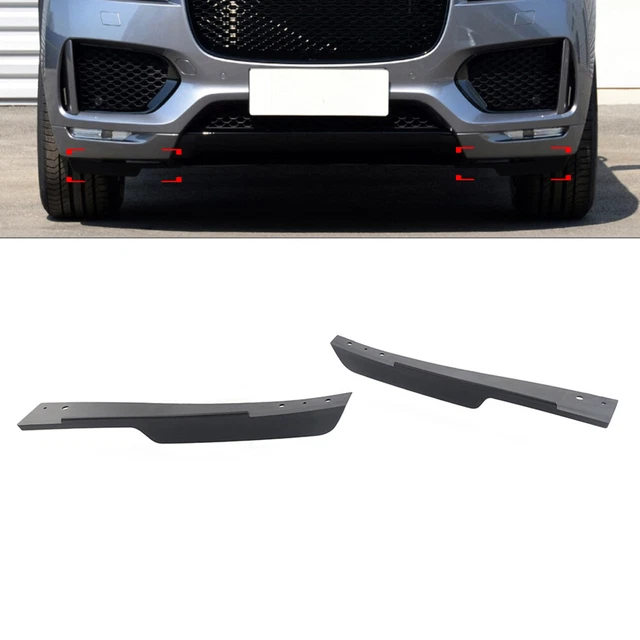 FRONT BUMPER LOWER Air Deflectors Skirts Baffle For Jaguar FPace 2016