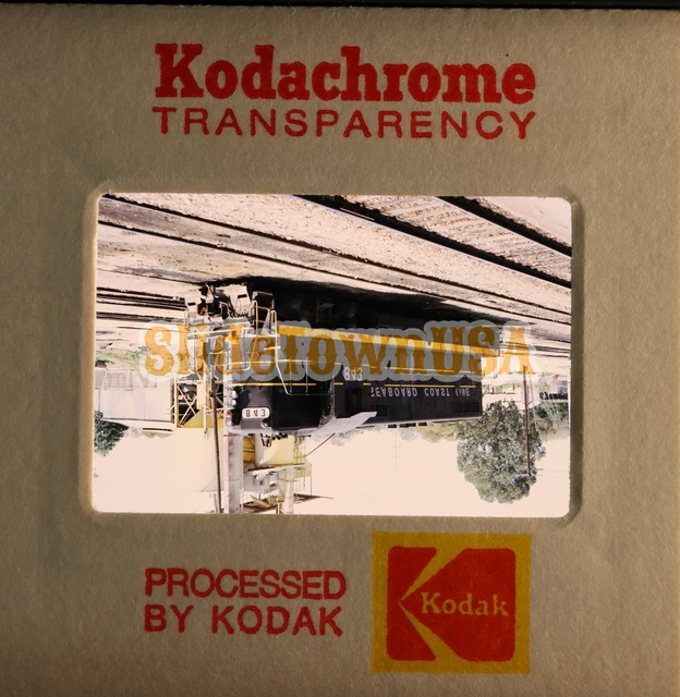 Vtg 1973 Train Slide 843 SCL Seaboard Coast Lines Engine X4I070 3