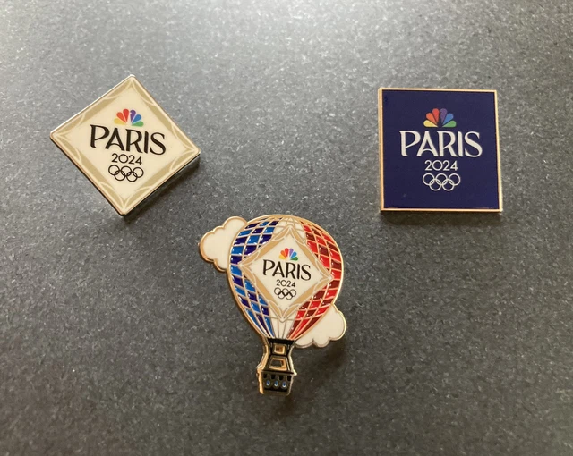 PARIS OLYMPICS NBC Media USA Press Official 2025 Collector Pins Hot Air