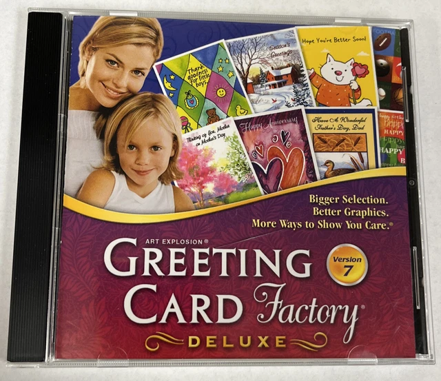 Art Explosion Greeting Card Factory Deluxe Version 7. Windows. z