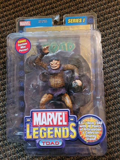 Marvel Legends Toybiz Series 1 X-Men TOAD with GOLD FOIL Comic 6" Figure DAMAGED