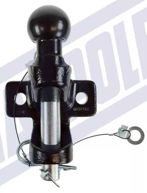 Noir Balle & Goupille Remorquage Raccord " E " Compatible 3.5 Ton Attelage