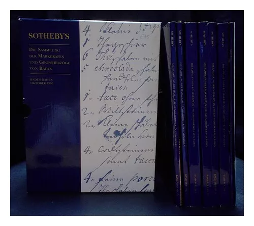 SOTHEBY'S Die Sammlung der Markgrafen und Grossherzoge von Baden : Compete in 6