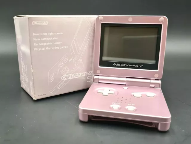 Console Nintendo Gameboy Advance SP Rose Perle Pink Boxed GBA - NTSC-J JAP JAPAN