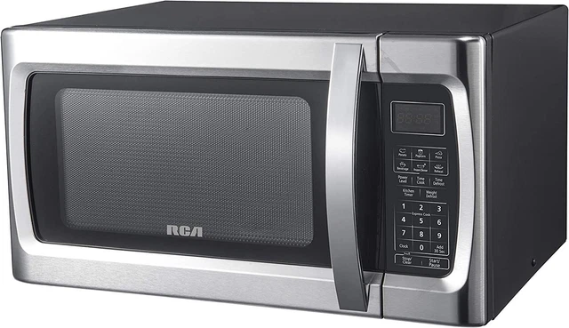 RCA RMW1178 1.1 Cu Ft Stainless Steel Countertop Microwave Oven,