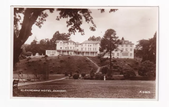 Real Photo Postcard, Glenmorag Hotel, Dunoon, Scotland