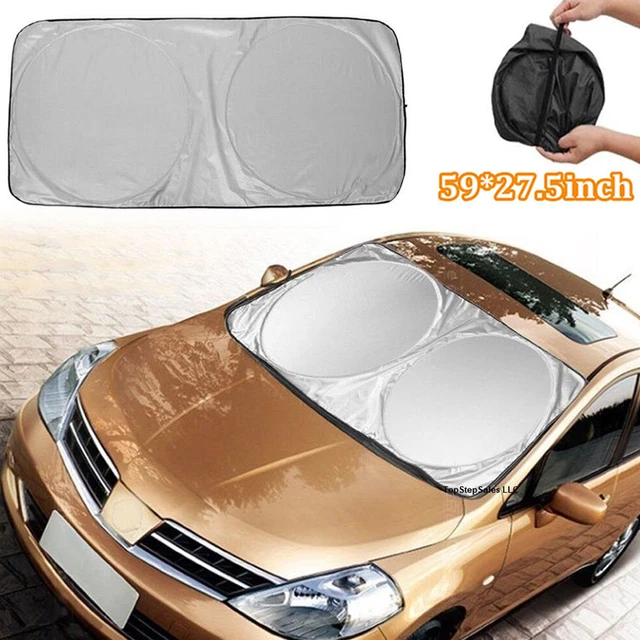 FOLDABLE JUMBO EXTRA Large Sun Shade Truck Van Car Windshield Visor