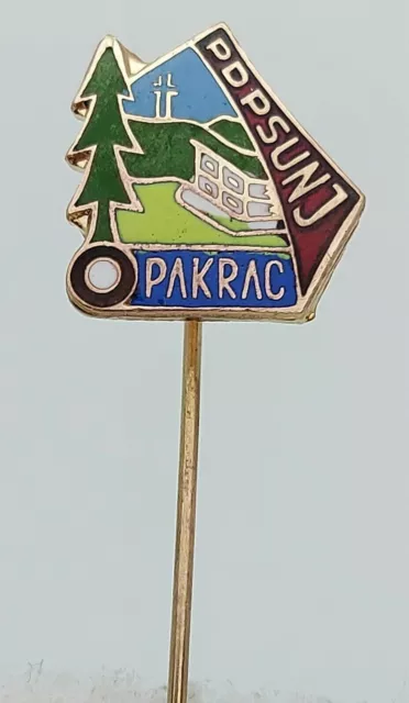 CLIMBING MOUNTAINEERING CROATIA - PD PSUNJ Pakrac old pin, badge KASUN 1960s