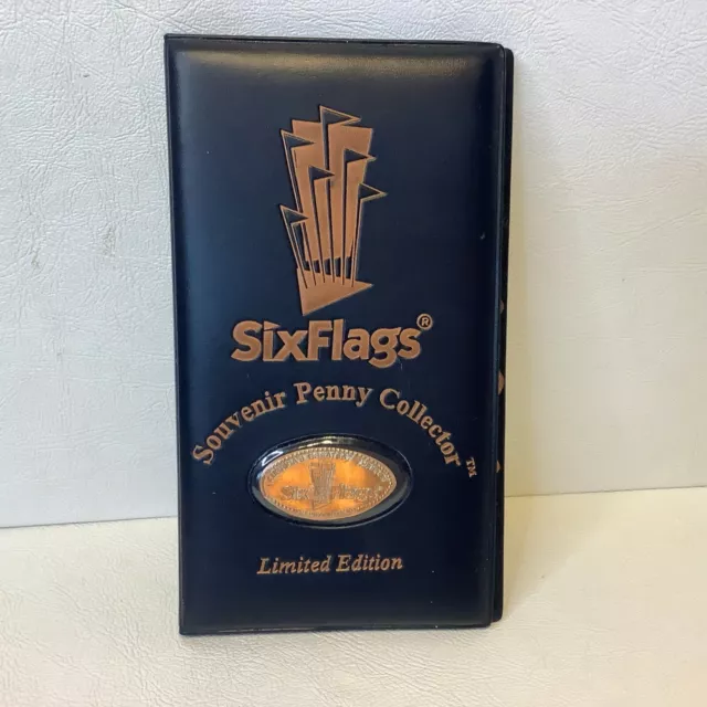 1999 Six Flags Penny Collector Souvenir Coin Album Limited Edition w/23 Pennies
