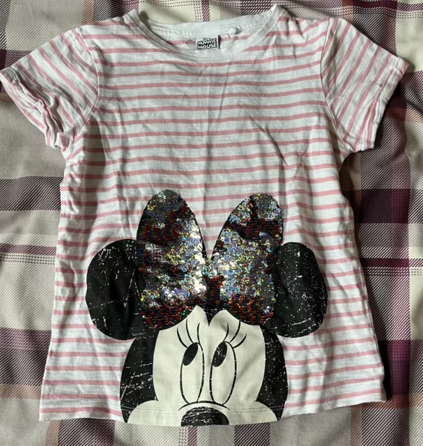 T-shirt bambina Next Disney Minnie topo età 6 anni