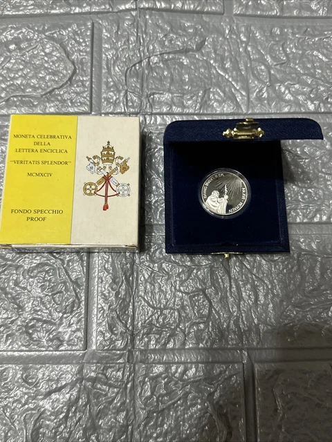 500 lire Proof argento città del Vaticano
