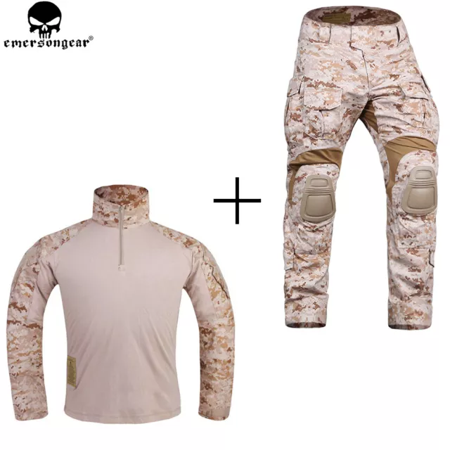 EMERSON Mens G3 Combat Uniform BDU Military Tactical Gen3 Shirt & Pants Outdoor