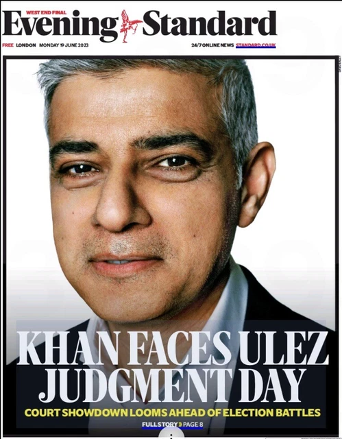 ULEZ Sadiq Khan Mayor Murray Queens SZA Tour Ashes Cricket Robinson ES News 19.6