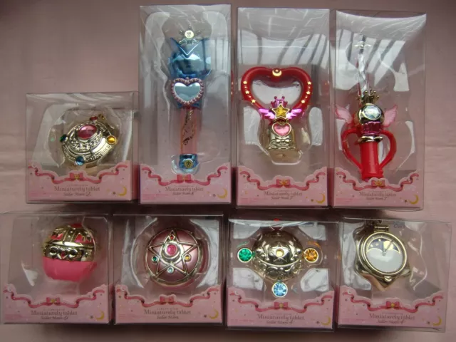 Bandai Sailor Moon Miniaturely Tablet Case 　8 set  New 　from Japan