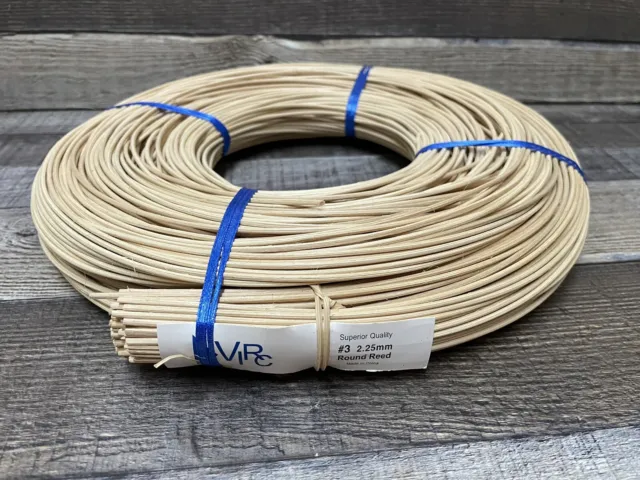 1 caña redonda de bobina completa para tejido de cestas y otros proyectos artesanales 2,25 mm
