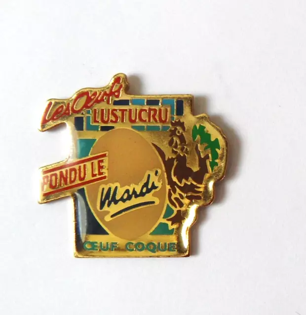 pin's Lustucru les oeufs pondu le mardi oeuf coque