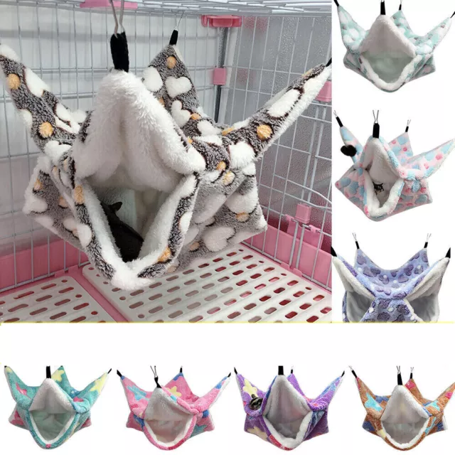 Ferret Rat Squirrel Pet Bird Hamster Hammock Hanging Cage Nest Bed House Toys