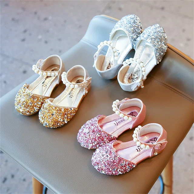 Kids Girls Mary Jane School Dress Shoes Princess Party Wedding Bridesmaids Shoes