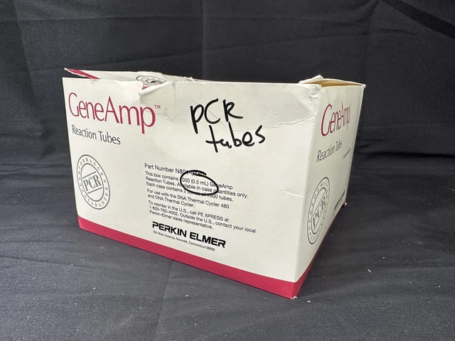 PERKIN ELMER GeneAmp 0.5mL PCR Reaction Tubes N801-0180 (800/Box)
