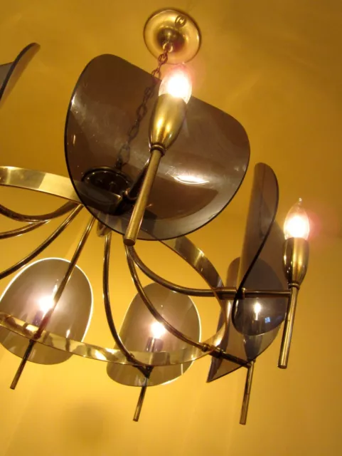 Vintage Lighting dramatic Mid Century chandelier