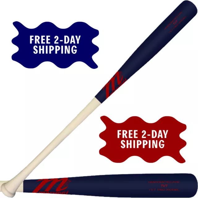 Marucci Custom TVT Limited Edition Maple Wood Baseball Bat UNF/NAV/RED