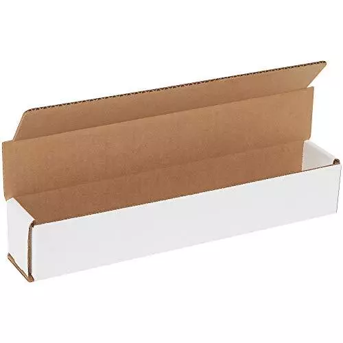 BM1222 Corrugated Mailers, 12" x 2" x 2", White (Pack of 50)