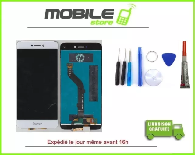 Vitre Tactile + Ecran LCD Pour HUAWEI P8 lite 2017 PRA-LX1 LA1 blanc Outils+Coll