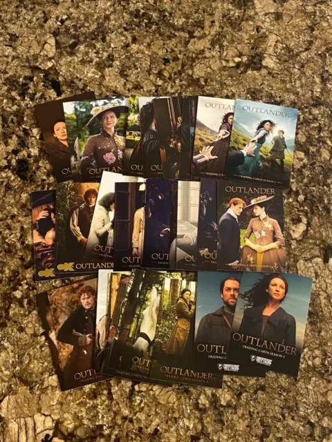 Outlander Lot of 33 Different Promo Cards - Season 1 through Season 5 and CZX