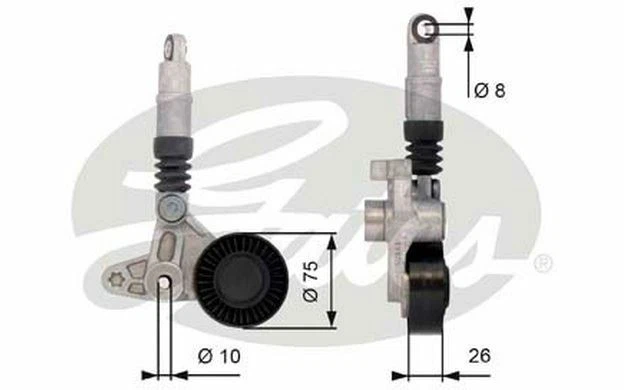 GATES Galet tendeur pour AUDI A4 A6 T39099 - Pièces Auto Mister Auto