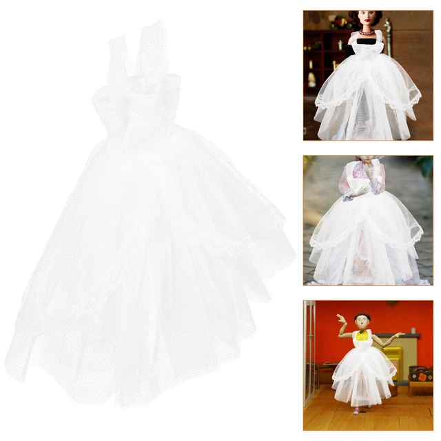 Little Doll Outfit Little Angel Dress Doll Wedding Skirt Baby Clothes Bride