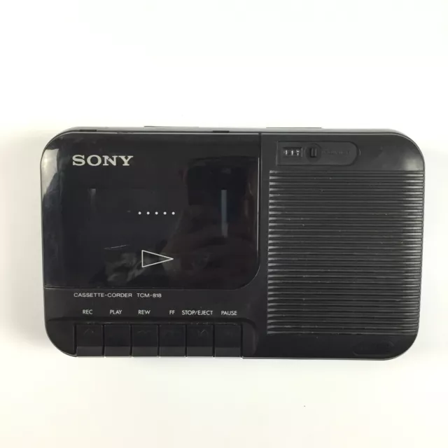 Sony TCM-818 Avec Défaut Magnétophone Lecteur / Enregistreur Recorder à Cassette