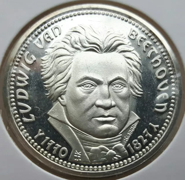 Ludwig van Beethoven: Silbermedaille 1970, 100 J. Beethovenhalle, (Alb05/25), PP